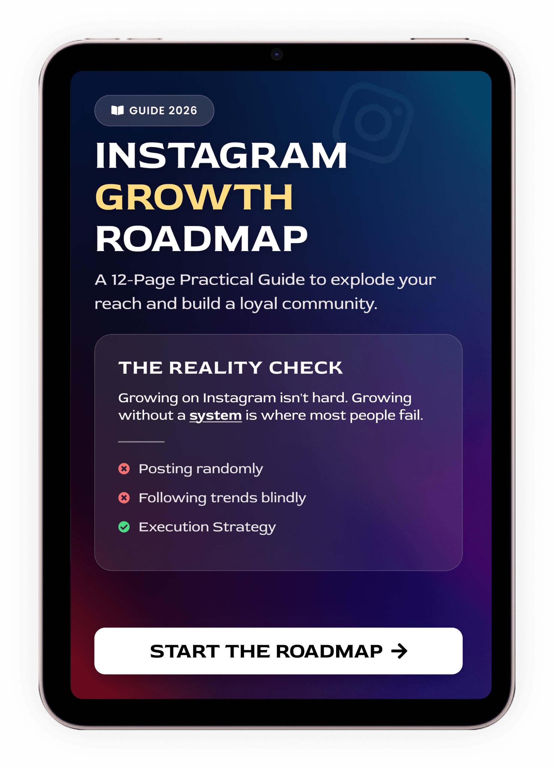 Instagram growth roadmap